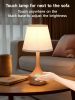 2-piece set of three level dimming small table lamp pink bedside lamp for children's rooms/offices/living rooms (including LED bulbs)