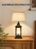 20.5in Black Farmhouse Bedside Table Lamp for Living Room, 3-Way Dimmable Touch Control Modern Nightstand Lamp with 2 Light for Bedroom, Home, Office(