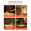 Cordless Table Lamp, 2-Pack, 5200mAh Built-in Rechargeable Battery Desk Lamp, 3 Color Stepless Dimming Up, 3000-6500K Color Temperature