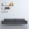 Set of 3, Floating Display Shelves Ledge Bookshelf Wall Mount Storage Gray Floating Shelves Wall Mounted - Decorative Storage Shelf, Multi-use Home St