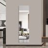 56"x 15" inch Full Body round corner mirror for Living Room Bedroom Cloakroom Wall hanging with hanging hole High quality 5mm silver mirror Explosion-