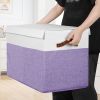 Large Toy Box with Lid, Sturdy Toy Storage Chest Bin Boxes Organizer Basket with Dividers for Toddlers, Kids, Boys, Girls, Nursery, Living Room