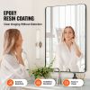 Wall Mounted Makeup Mirror, 0.15" Thick, 24" x 36" Mirror with Aluminium Alloy Frame & Explosion-Proof Film