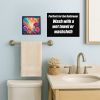Colorful Roses Framed Metal Print Bathroom, Kitchen, Office, Home Decor Wall Art Ready to Hang, Square, 8X8