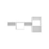 Globe Wall-Mounted Shelf Unit with 5 Shelves, White