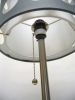 30-Inch Gray & White Retro Table Lamp – Two-Layer Shade