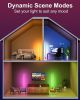 Smart RGB LED Corner Floor Lamp,172 LEDs Bright Standing Lamps for Living Room with APP and Remote