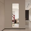 56"x 15" inch Full Body round corner mirror for Living Room Bedroom Cloakroom Wall hanging with hanging hole High quality 5mm silver mirror Explosion-