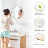 Round Wall Mirror,Bathroom Mirror Shatterproof with Hook,HD Anti-Fog for Over Sink,Entryway,Bedroom,Vanity,Gold/Black,20/24/30 Inch