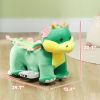 6V Battery‑Powered Ride‑On Triceratops Toy – Music, PU Wheels & Soft Padding