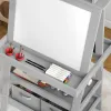 3‑in‑1 Standing Kids Easel – Chalkboard, Magnetic Whiteboard & Paper Roll