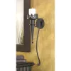 Vintage Gothic Torch-Style Candle Wall Sconce – Ornate Iron Wall Accent