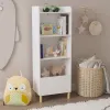 Kids 4‑Tier Wooden Bookcase – Modern Children’s Bookshelf & Toy Storage Organizer