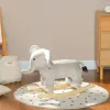 Plush Elephant Rocking Animal – Gray Ride-On Toy with Realistic Sounds