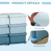 3‑Tier Kids Toy Storage Organizer with 6 Drawers – Blue