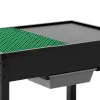Wooden Kids Activity Table – Reversible Block Surface with Large Storage & Bins