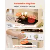 Modern Wooden Kids Play Kitchen – Realistic Lights, Sounds & Ice Maker