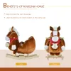 Plush Rocking Horse with Music, Saddle & Soft Plush Body