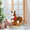 Plush Rocking Horse with Music, Saddle & Soft Plush Body