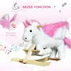 Plush Rocking Unicorn – Wooden Ride‑On Chair with Lullaby Song