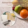 Faceted Hexagon Accent Table – Beige Marble-Look Magnesium Oxide Side Table for Living Room or Bedroom