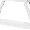 47" White Floor Shelf Console Table With Shelves