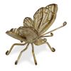 Gold Cast Iron Butterfly Tabletop Sculpture – Whitewashed Rustic Finish