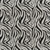 20" Black & White Zebra Faux Hide Wall Tile – Modern Iron & Resin Hanging Sculpture