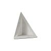 Set of Two White Marble Triangle Decorative Bookends
