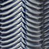 10" Navy Blue Abstract Ceramic Cylinder Table Vase