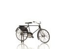 5" Gray Metal Hand Painted Bicycle Sculpture