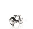 5" Gray Metal Hand Painted Bicycle Sculpture