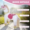 Plush Ride‑On Unicorn Toy with Wheels – 29.5" Rocking Horse for Kids