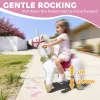 Plush Ride‑On Unicorn Toy with Wheels – 29.5" Rocking Horse for Kids