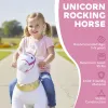 Plush Ride‑On Unicorn Toy with Wheels – 29.5" Rocking Horse for Kids