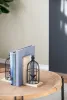 Set of 2 Distressed Black Bird Cage Bookends – Antique White Finish
