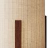 Natural Wood Cylinder Glow Bedside Lamp