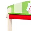 2‑in‑1 Wooden Puppet Theater & Grocery Store Playset with Curtains & Chalkboard