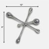 Silver Decorative Jack – Modern Tabletop Accent