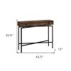 43" Cross-Leg Console Table – Modern Rectangular Accent Table | 3 Color Options
