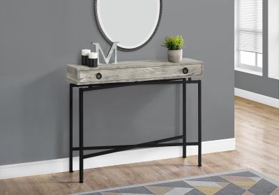 43" Cross-Leg Console Table – Modern Rectangular Accent Table | 3 Color Options (Color: Black & Gray)