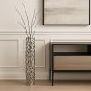 Twigs Aluminum Cylinder Floor Vase – Modern Sculptural Statement | Multiple Sizes & Finishes
