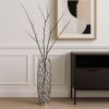 Twigs Aluminum Cylinder Floor Vase – Modern Sculptural Statement | Multiple Sizes & Finishes