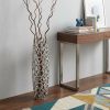 Twigs Aluminum Cylinder Floor Vase – Modern Sculptural Statement | Multiple Sizes & Finishes