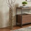 Twigs Aluminum Cylinder Floor Vase – Modern Sculptural Statement | Multiple Sizes & Finishes