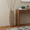 Twigs Aluminum Cylinder Floor Vase – Modern Sculptural Statement | Multiple Sizes & Finishes