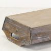 Handcrafted Wood Serving Tray With Side Handles – Tapered Rectangular