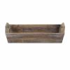 Handcrafted Wood Serving Tray With Side Handles – Tapered Rectangular