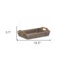 Handcrafted Wood Serving Tray With Side Handles – Tapered Rectangular