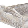 Handcrafted Wood Serving Tray With Side Handles – Tapered Rectangular